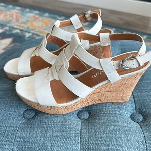 Franco Sarto wedge sandals EUC